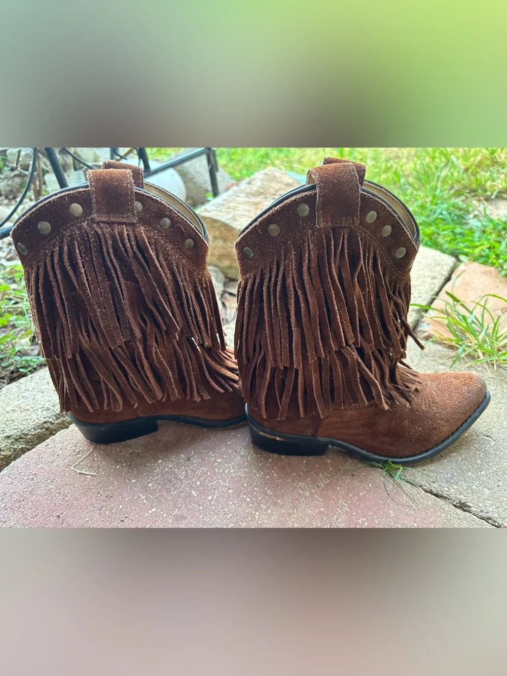 Fringe Western cowgirl boots
